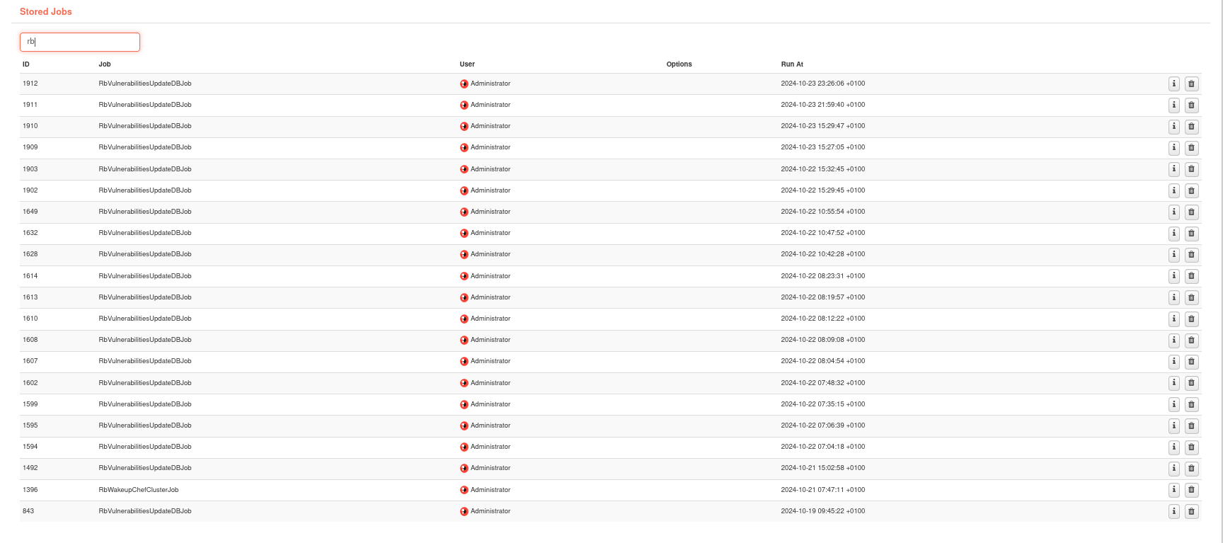 Worker and Job Queue: Example searching by "rb"