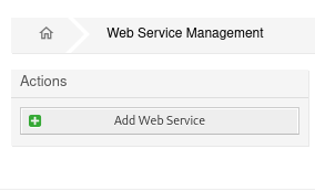 Add Web Service Button