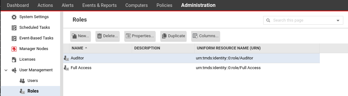 Create Role View