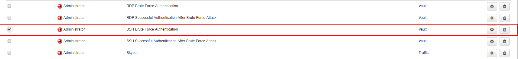 CEP Rules: brute force authentication detection