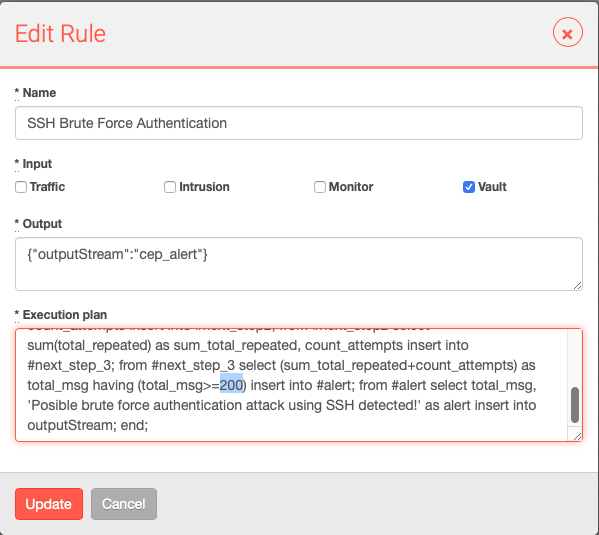 SSH brute-force attack: editing SSH rule