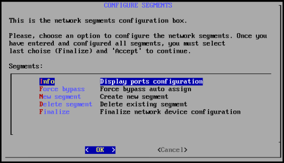 Configuración de segmentos