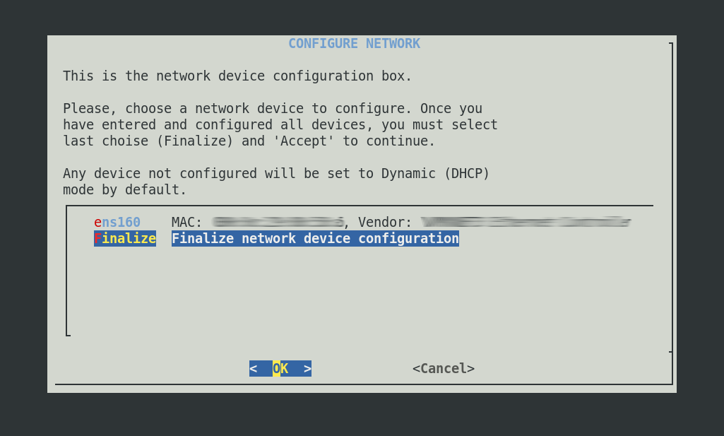 Network Configuration