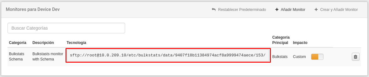 Device Monitors: Destination Path