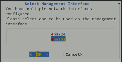 Management Interface Selection