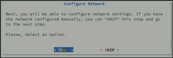 Start Network Configuration