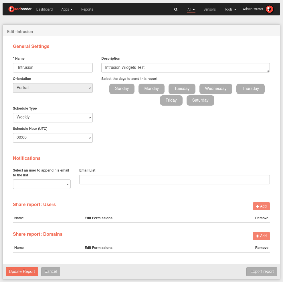 Editing and Creating Reports