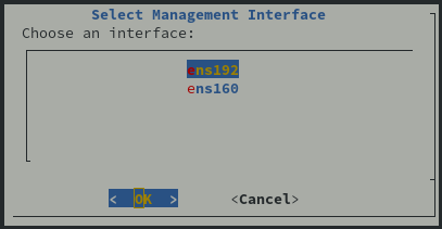 Select management interface